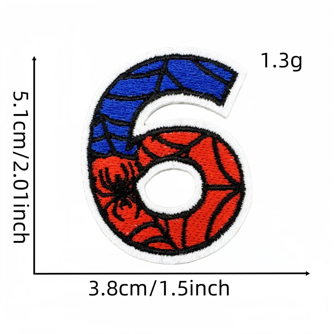 Spider-Man Number 'Six' Embroidered Patch