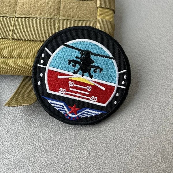 Military Tactical 'Land Aviation' Embroidered Velcro Patch