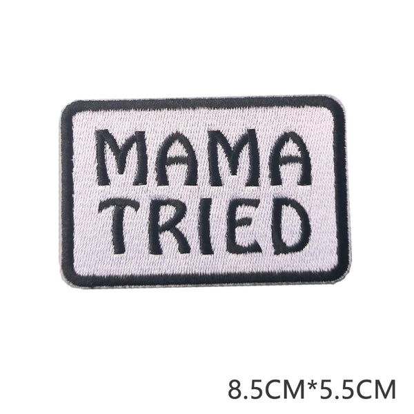 Mama Tried Logo 'Square' Embroidered Patch