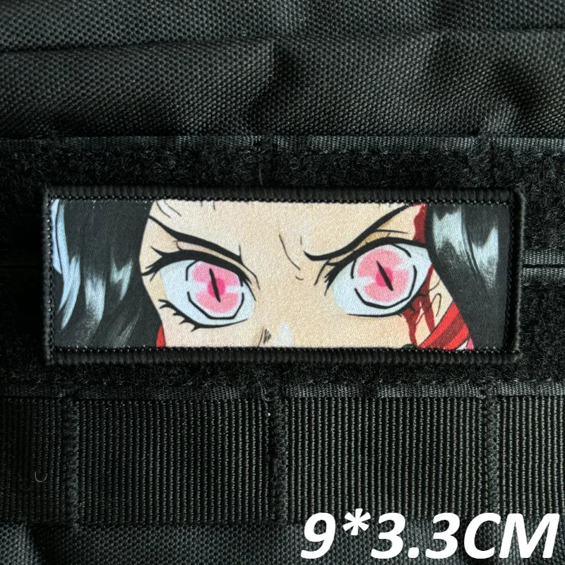 Kimetsu no Yaiba 'Nezuko | Fierce Eyes' Embroidered Velcro Patch