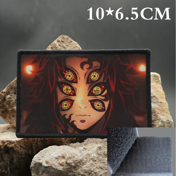 Kimetsu no Yaiba 'Kokushibo | Demon Face' Embroidered Velcro Patch