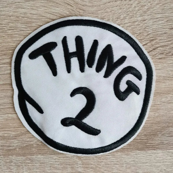 Dr. Seuss 'Thing 2 Logo' Embroidered Patch