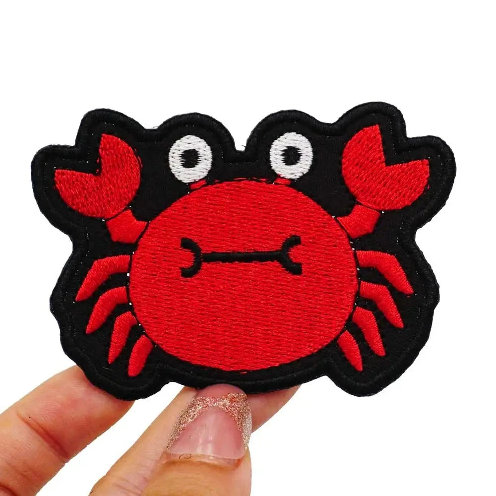 Crab Embroidered Patch — Little Patch Co