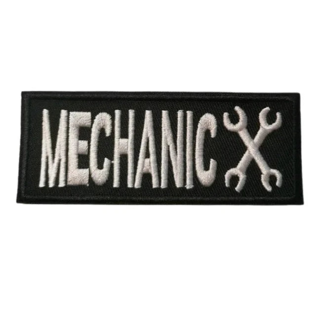 Cool 'Mechanic' Embroidered Patch