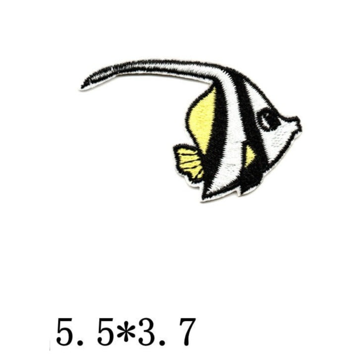 Cute Sea Animal 'Moorish Idol' Embroidered Patch