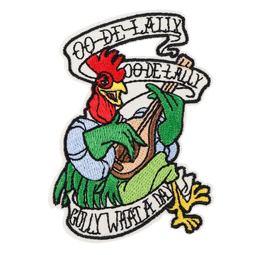 Robin Hood ‘Alan-A-Dale Rooster | OO-De-Lally Golly What A Day’ Embroidered Patch