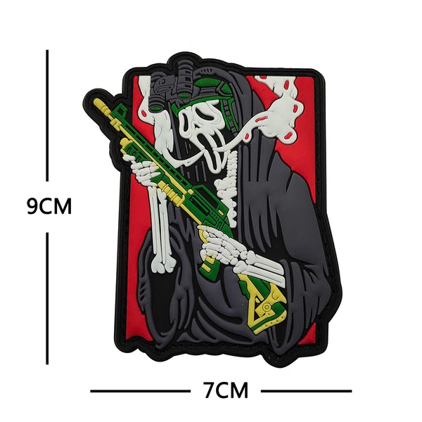 Ghostface 'Tactical Gun' PVC Rubber Velcro Patch