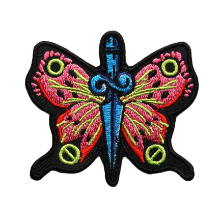 Butterfly x Sword Embroidered Patch