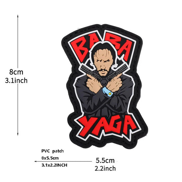 John Wick 'Baba Yaga | Guns' PVC Rubber Velcro Patch