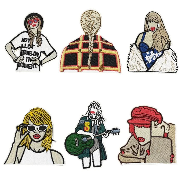 Full Set of 9 Taylor Swift Embroidered Album Patches