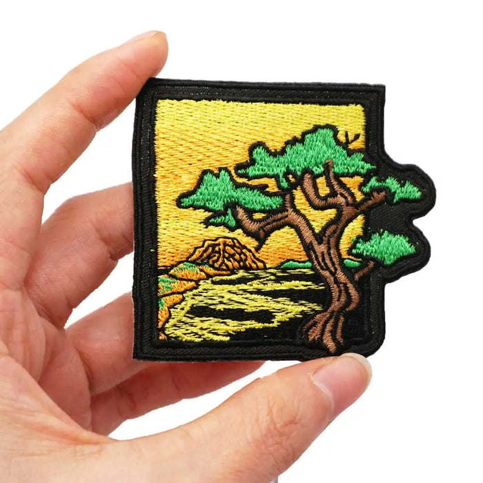 Living Tree Bonsai 'Portrait' Embroidered Velcro Patch