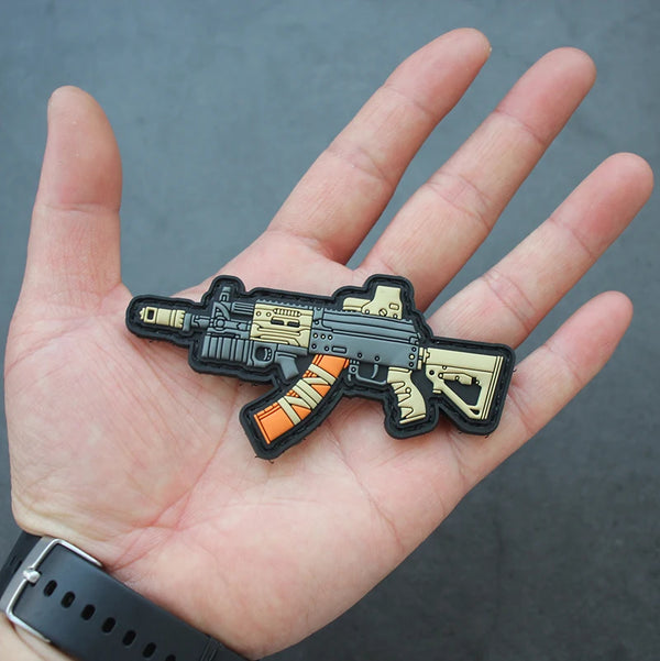 Military Tactical 'AK-12 Gun' PVC Rubber Velcro Patch