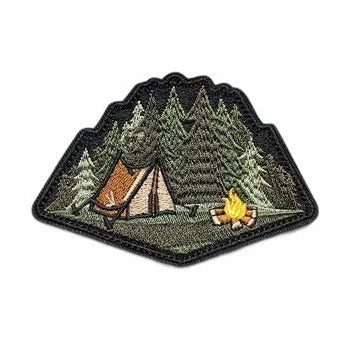 Travel 'Camping | Bonfire 1.0' Embroidered Velcro Patch