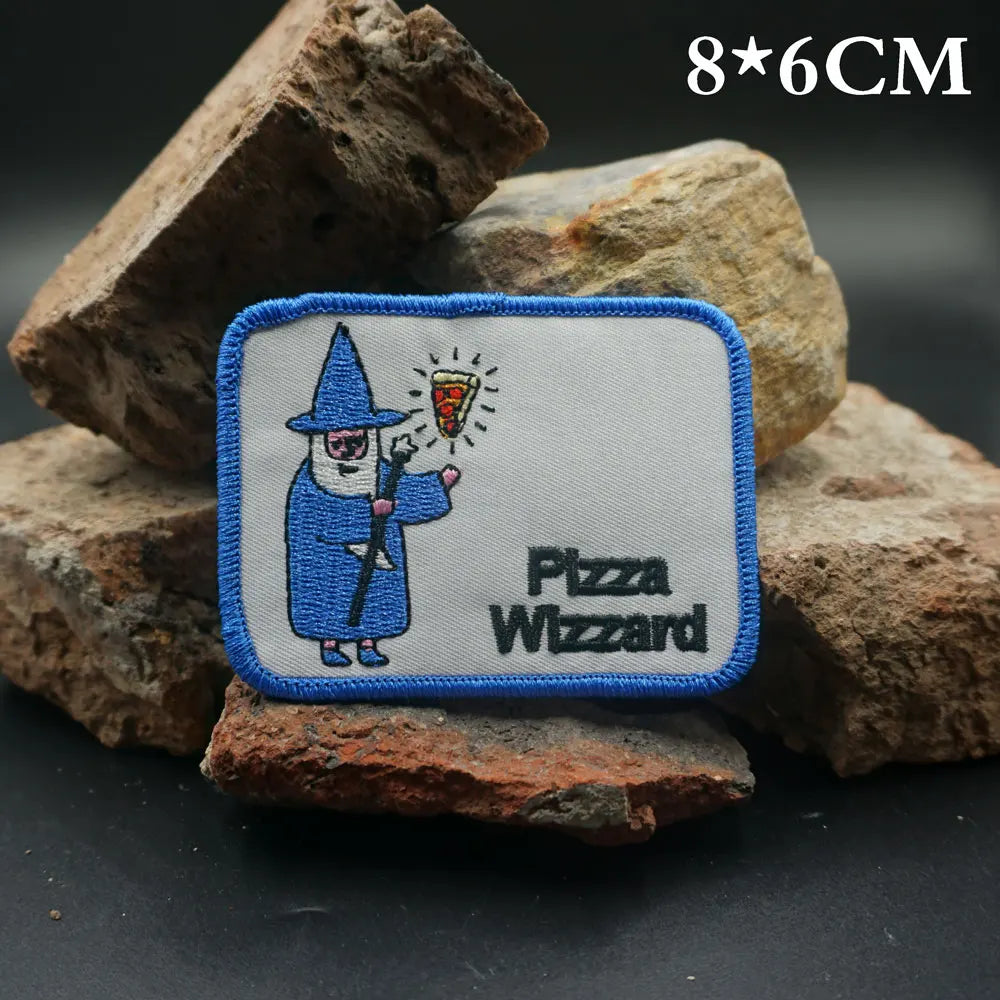 Pizza Wizzard Embroidered Patch