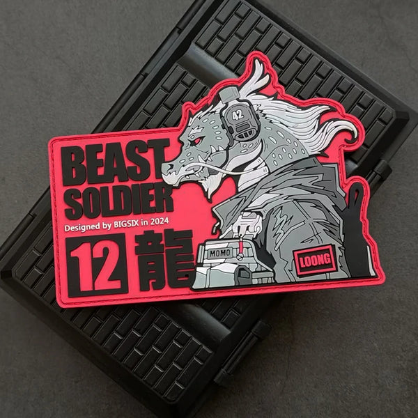 Beast Soldier 12 'Dragon' PVC Rubber Velcro Patch