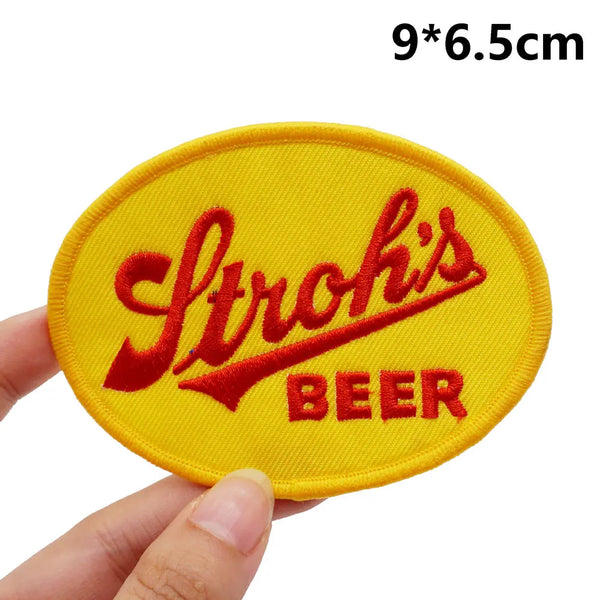 Cool 'Stroh's Beer Logo' Embroidered Patch