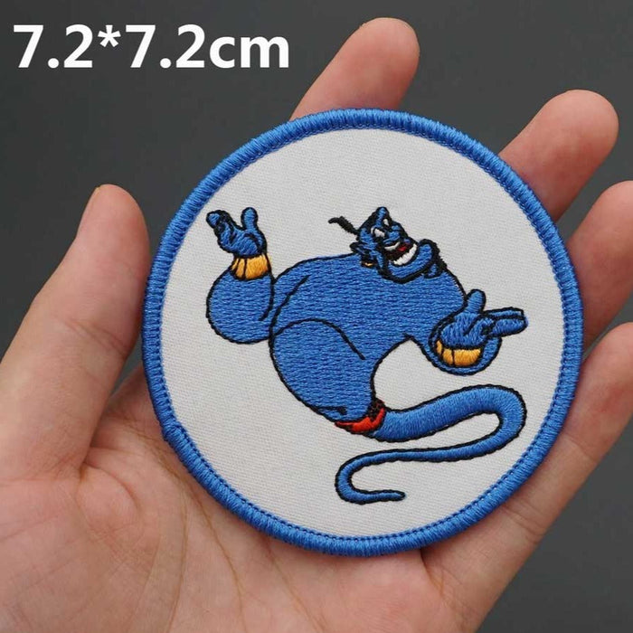 Arabian Nights 'Magical Genie | Round' Embroidered Patch