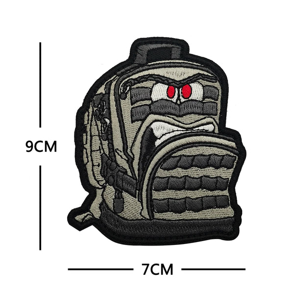 Grumpy Backpack Embroidered Velcro Patch