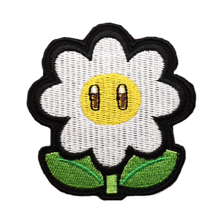 Mushroom Kingdom Bros. 'Flower' Embroidered Velcro Patch