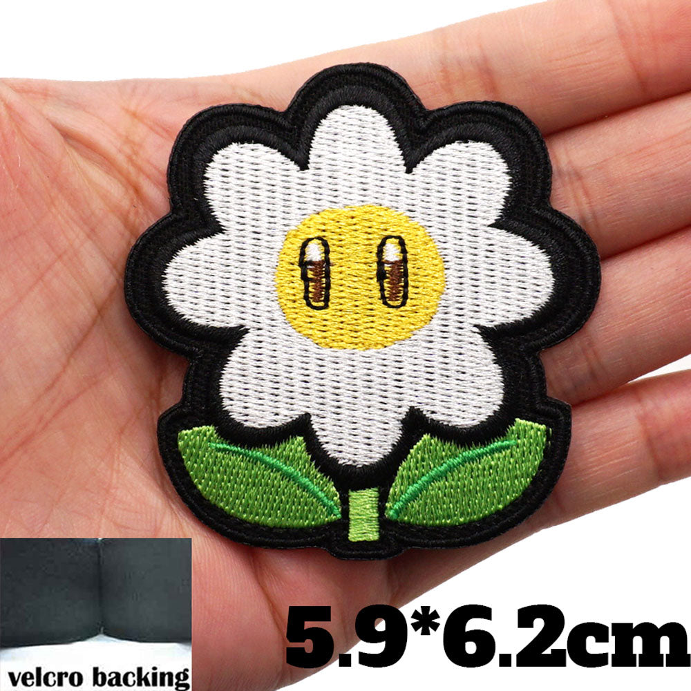 Mushroom Kingdom Bros. 'Flower' Embroidered Velcro Patch