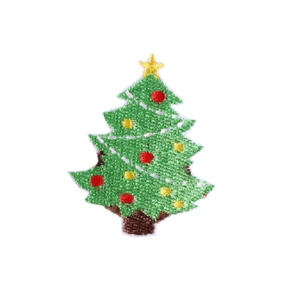Christmas Tree Embroidered Patch