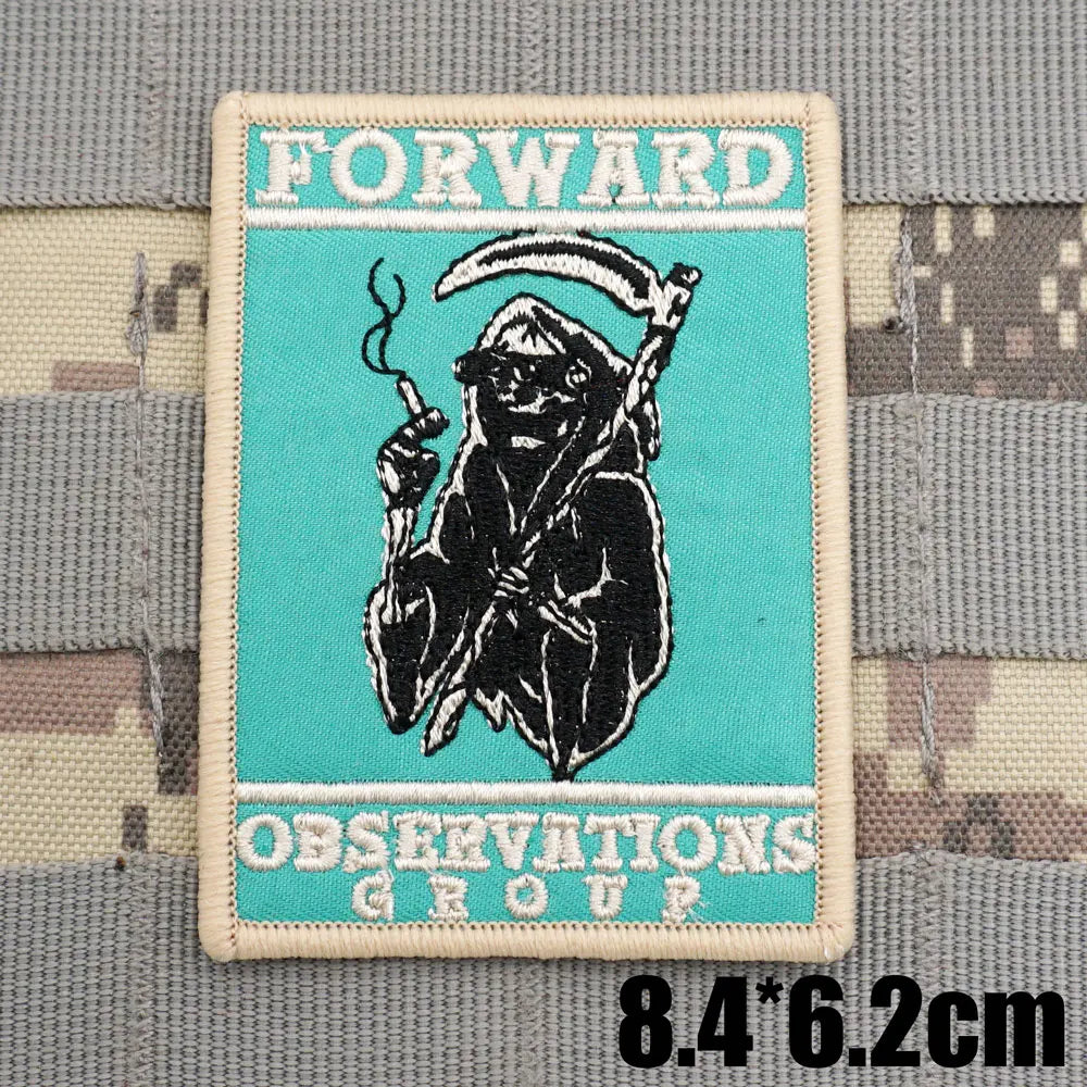 Grim Reaper 'Forward Observations Group' Embroidered Velcro Patch