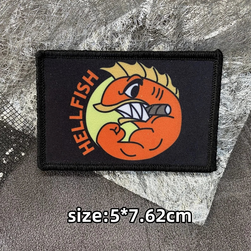 Springfield 'Hellfish | Rectangle' Embroidered Velcro Patch