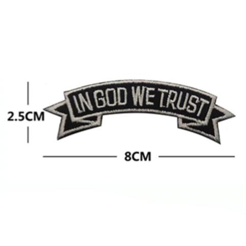 Religious 'In God We Trust' Embroidered Velcro Patch