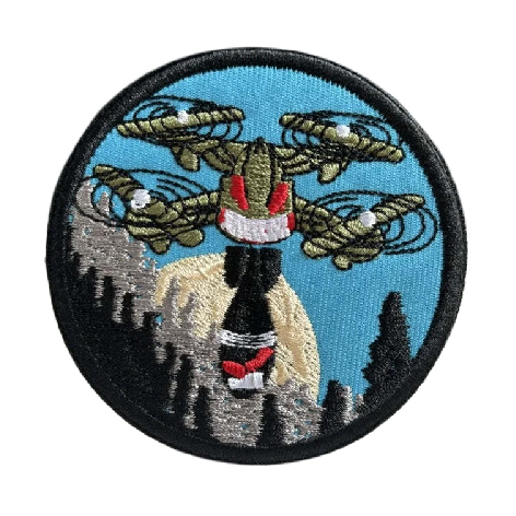 Ukrainian Army of Drones 'Round' Embroidered Velcro Patch