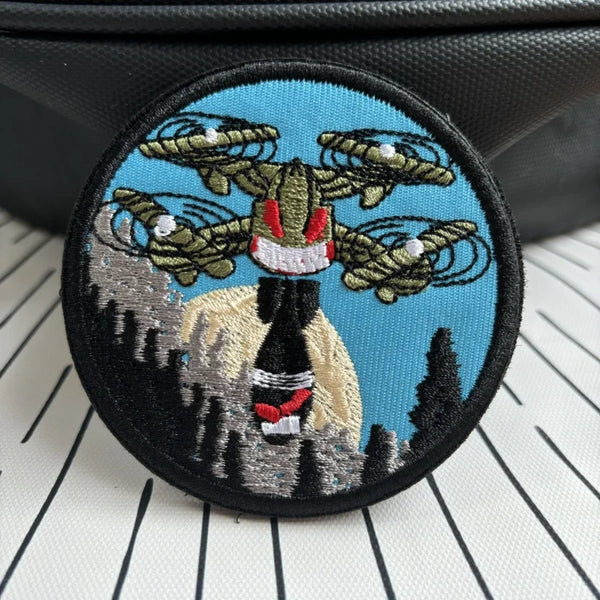 Ukrainian Army of Drones 'Round' Embroidered Velcro Patch