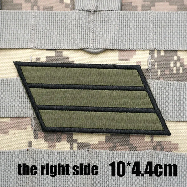 Military Rank 'Sergeant Special Combatant | Right' Embroidered Velcro Patch