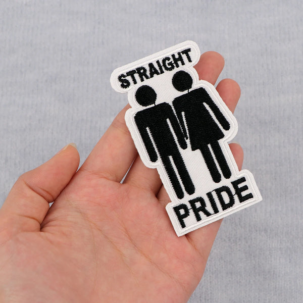 Straight Pride Embroidered Patch