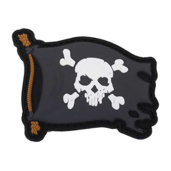 Pirate Skull Flag 'Luminous' PVC Rubber Velcro Patch