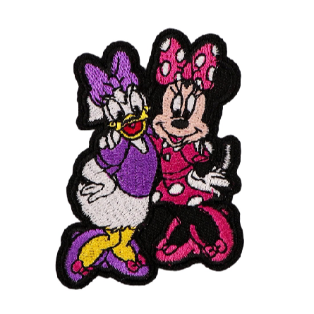 Minnie and Daisy 'Posing' Embroidered Patch