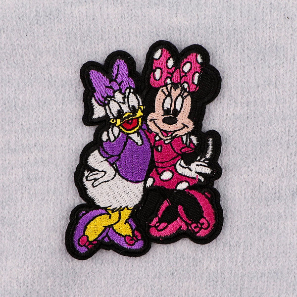 Minnie and Daisy 'Posing' Embroidered Patch