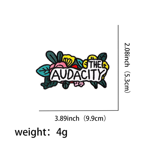 The Audacity Embroidered Patch