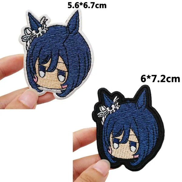 Genshin Impact 'Chibi Keqing | Head' Embroidered Velcro Patch