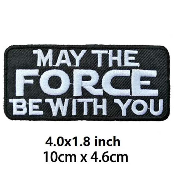 Star Wars 'May The Force Be With You' Embroidered Patch
