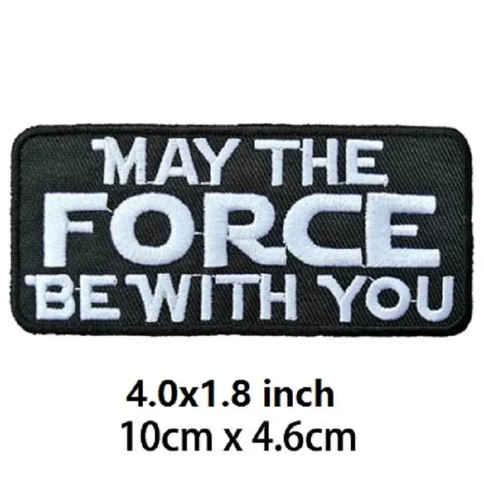 Empire and Rebellion 'May The Force Be With You' Embroidered Patch