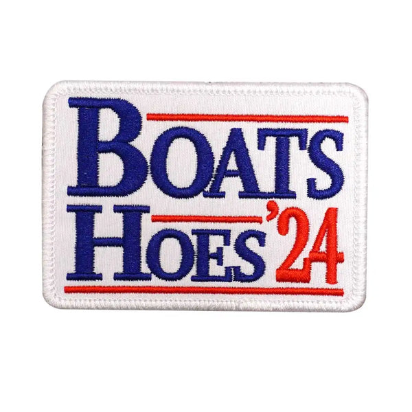 Step Brothers 'Boats and Hoes 24 Logo' Embroidered Velcro Patch