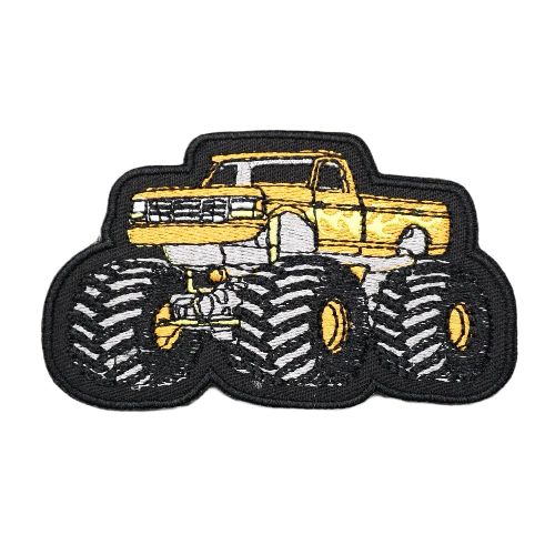 Monster Truck 'Orange | Blazing Fire 1.0' Embroidered Velcro Patch