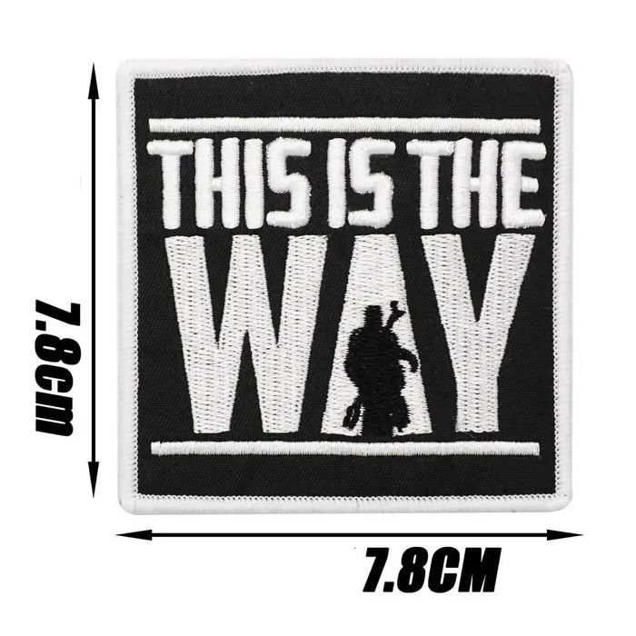 Empire and Rebellion 'This Is The Way | Square' Embroidered Velcro Patch