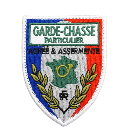 Military Tactical 'Garde-Chasse Particulier | Agree and Assermente' Embroidered Velcro Patch