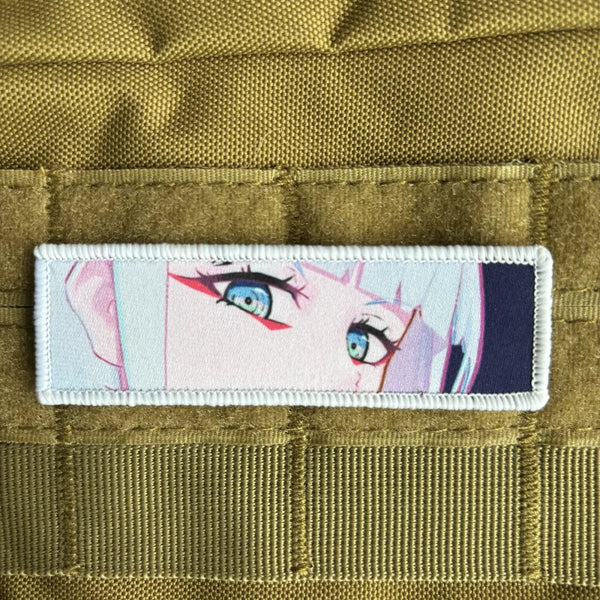 Cyberpunk 'Lucy | Side Look Eyes' Embroidered Velcro Patch