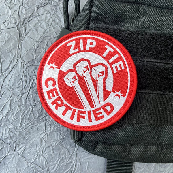 Student Certificate ‘Zip Tie Certified’ Embroidered Velcro Patch