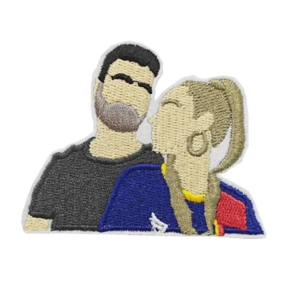 Ted Lasso 'Roy Kent and Keeley Jones' Embroidered Patch
