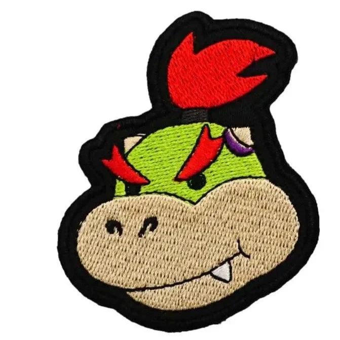 Mushroom Kingdom Bros. 'Bowser Jr. | Head' Embroidered Velcro Patch