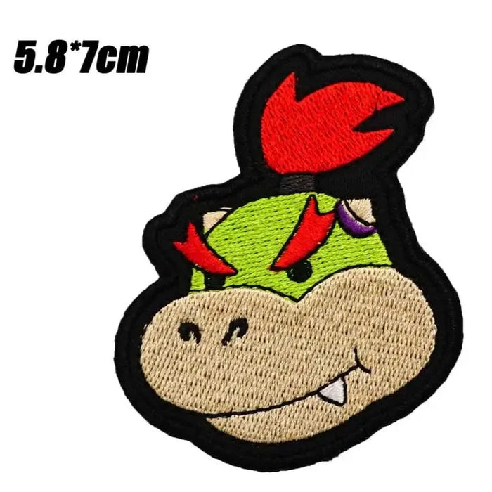 Super Mario Bros. 'Bowser Jr. | Head' Embroidered Patch