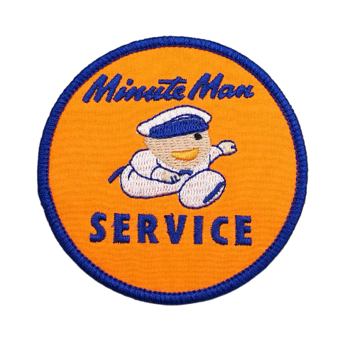 Minute Man Service 'Round' Embroidered Velcro Patch