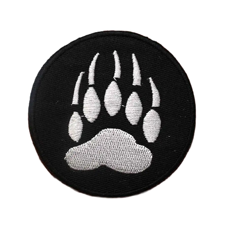 Bear Claw '1.0' Embroidered Velcro Patch